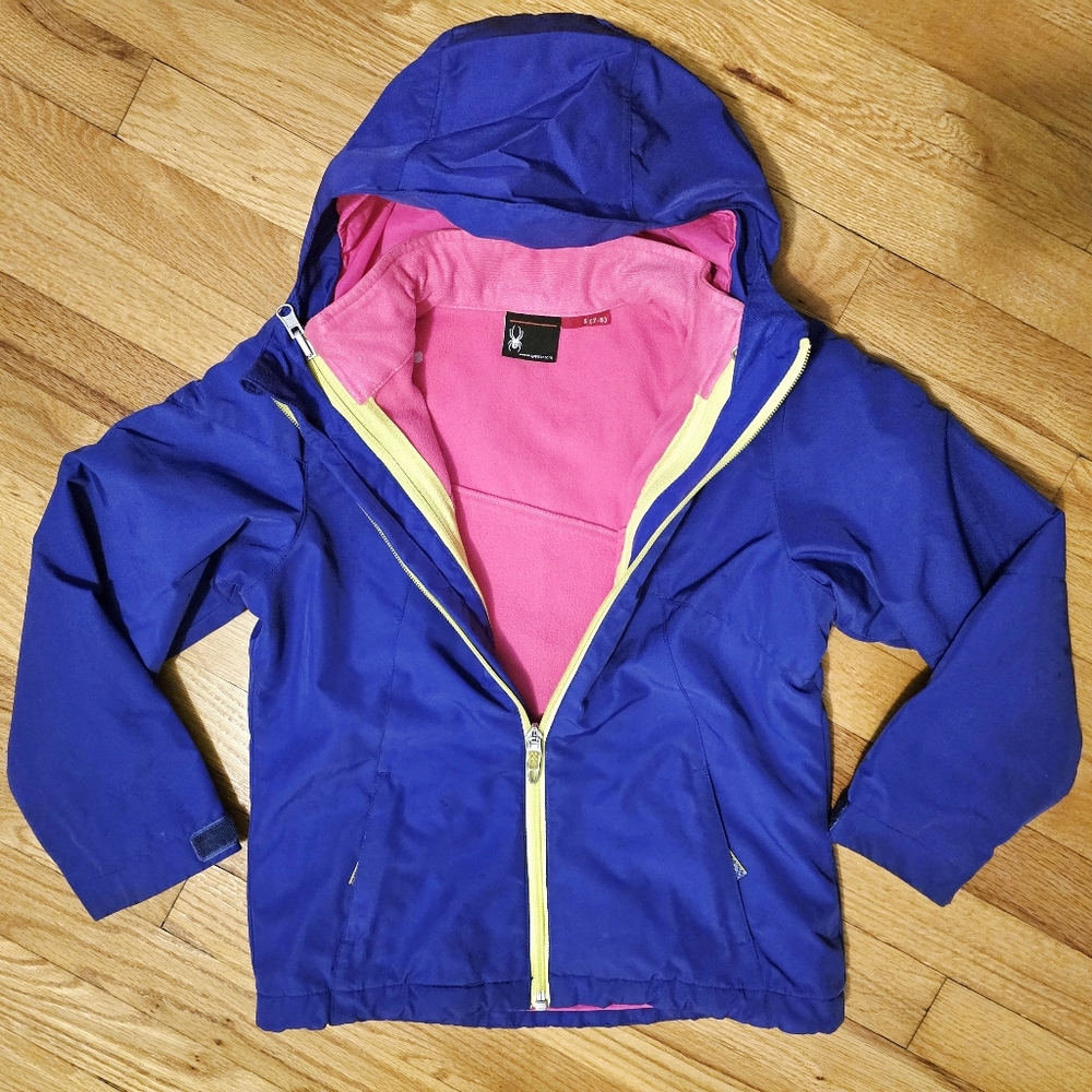 Girls Spyder Reckon 3in1 Jacket Sz 7/8